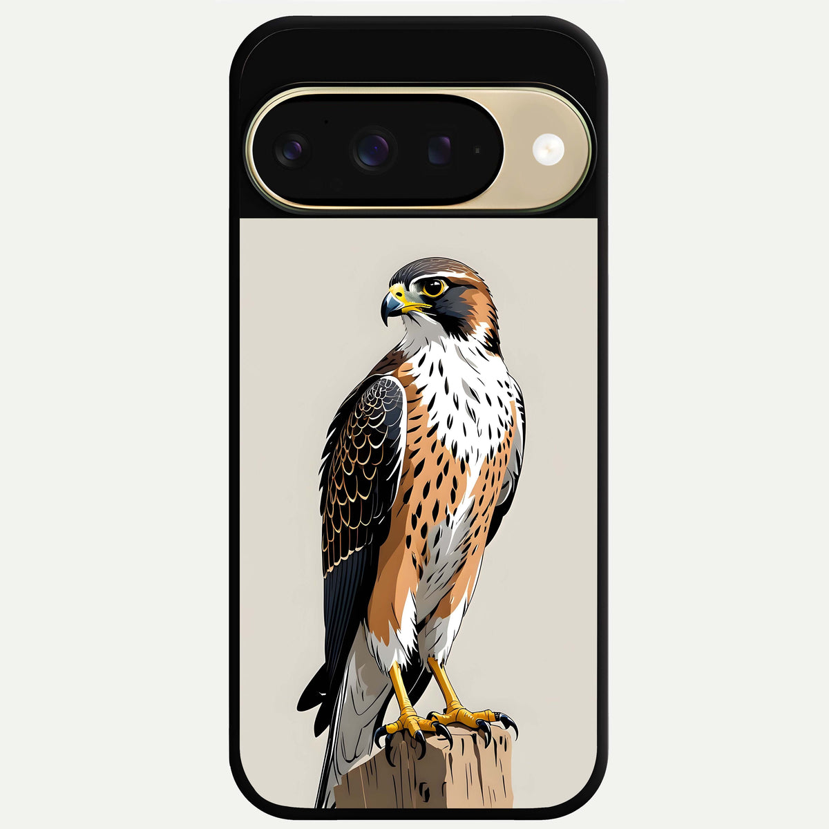  Clever Eagle Glass Case For Google Pixel 9 back cover – full design glossy printed glass finish