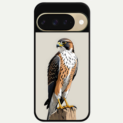  Clever Eagle Glass Case For Google Pixel 9 back cover – full design glossy printed glass finish