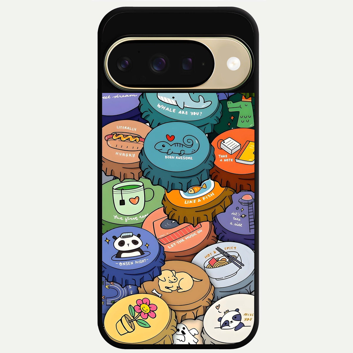 Coins Patterns Glass Case For Google Pixel 9 back cover – full design glossy printed glass finish