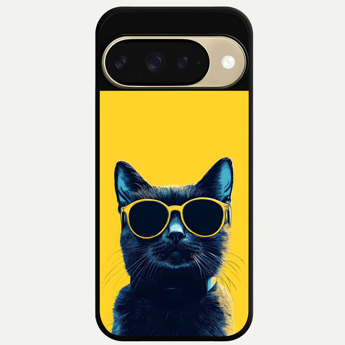  Cool Cat Vibes Glass Case For Google Pixel 9 back cover – full design glossy printed glass finish