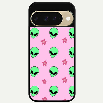  Cosmic Cute Crush Glass Case For Google Pixel 9 back cover – full design glossy printed glass finish
