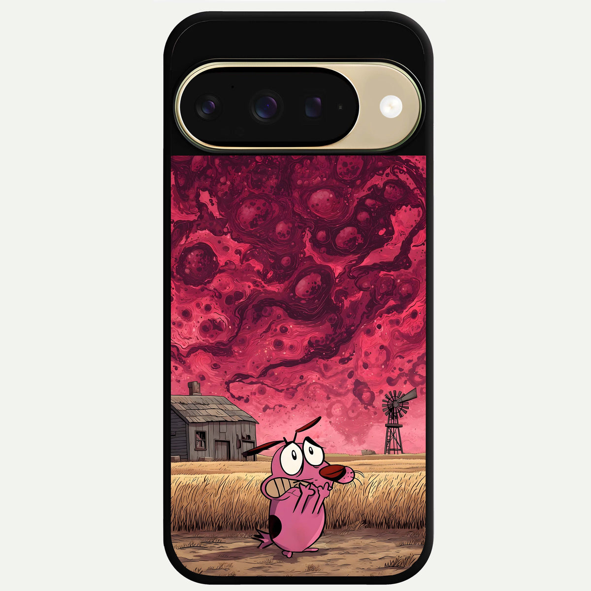  Courage Under Sky Glass Case For Google Pixel 9 back cover – full design glossy printed glass finish