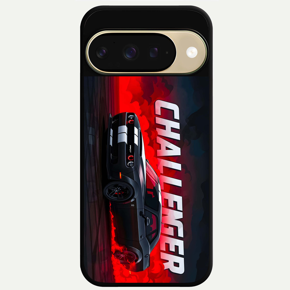  Crimson Challenger Fury Glass Case For Google Pixel 9 back cover – full design glossy printed glass finish