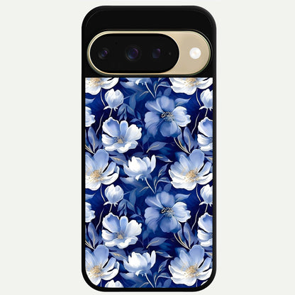  Cute Floral Patterns Glass Case For Google Pixel 9 back cover – full design glossy printed glass finish