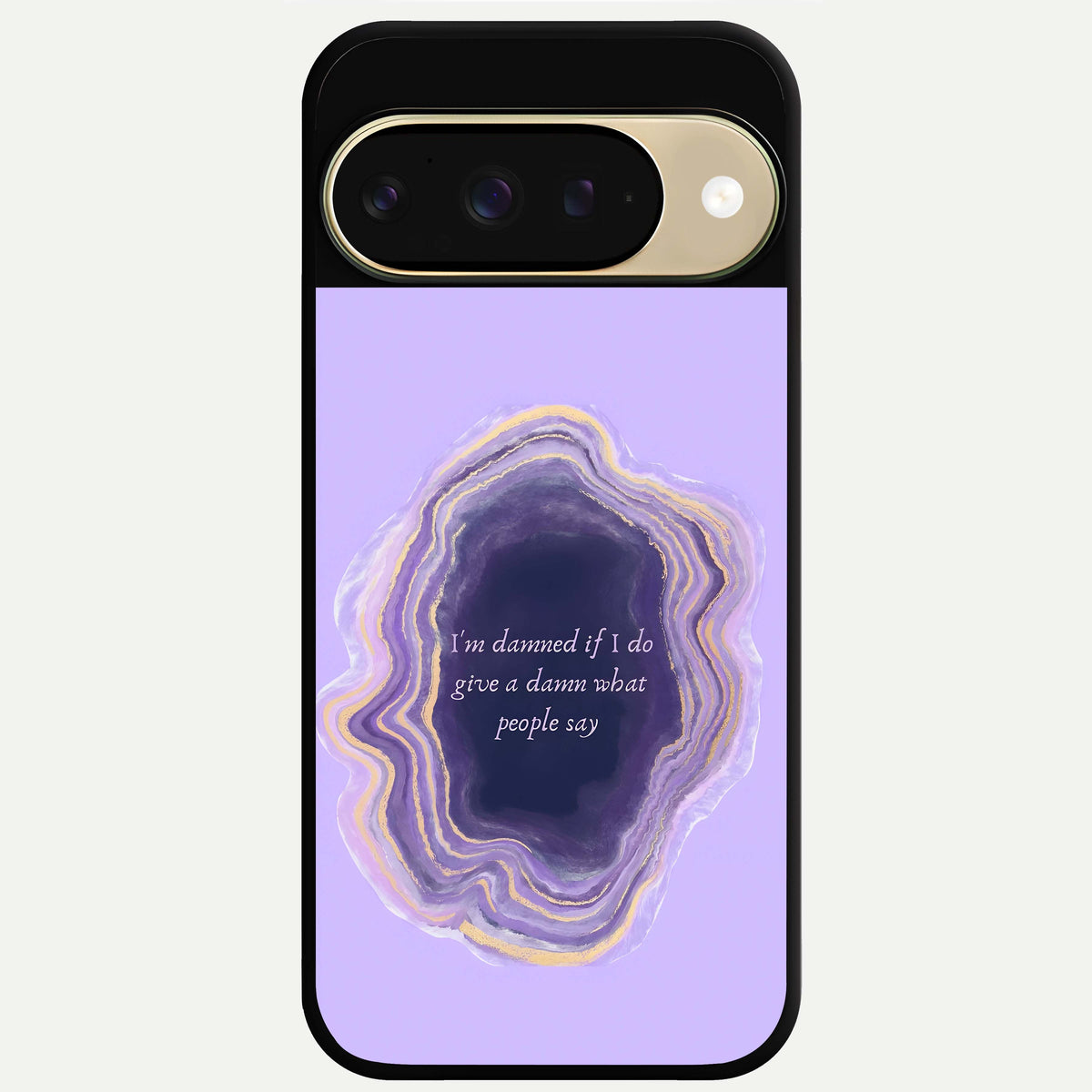  Damned People Quote Glass Case For Google Pixel 9 back cover – full design glossy printed glass finish