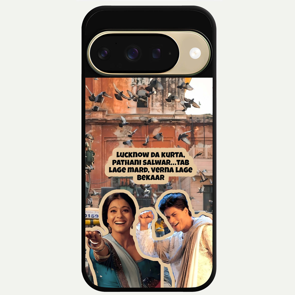  Desi Retro Vibes Glass Case For Google Pixel 9 back cover – full design glossy printed glass finish