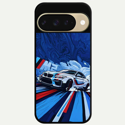  Drift Power Rush Glass Case For Google Pixel 9 back cover – full design glossy printed glass finish