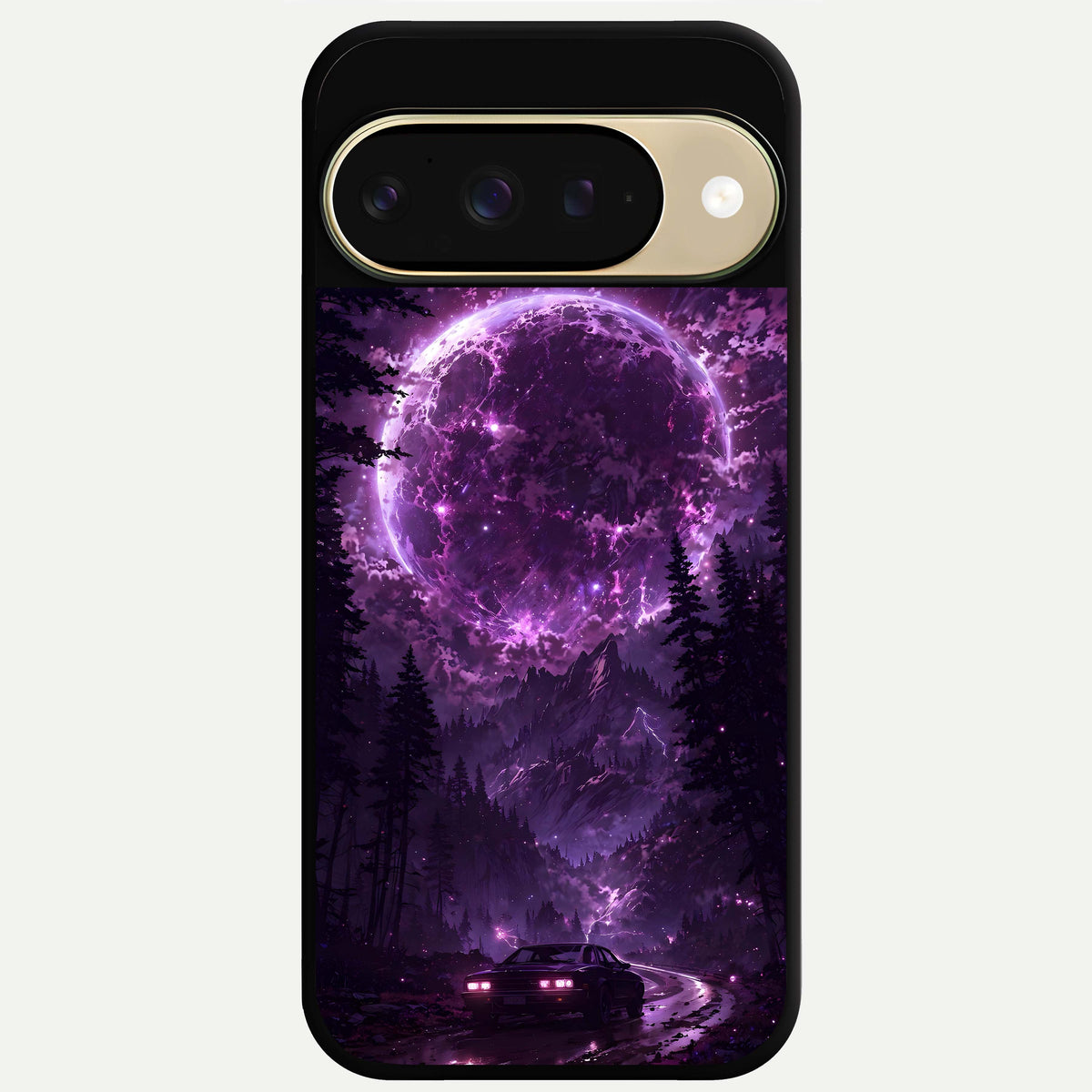  Eternal Cosmic Drive Glass Case For Google Pixel 9 back cover – full design glossy printed glass finish