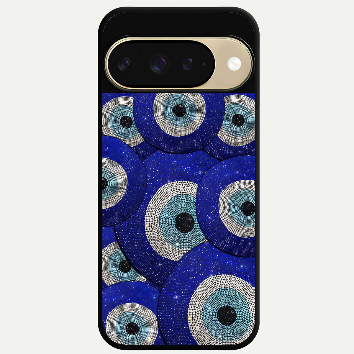  Galaxy Eye Flow Glass Case For Google Pixel 9 back cover – full design glossy printed glass finish