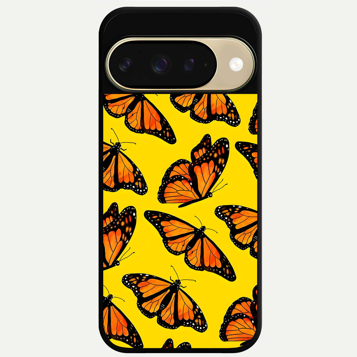  Golden Wing Flight Glass Case For Google Pixel 9 back cover – full design glossy printed glass finish