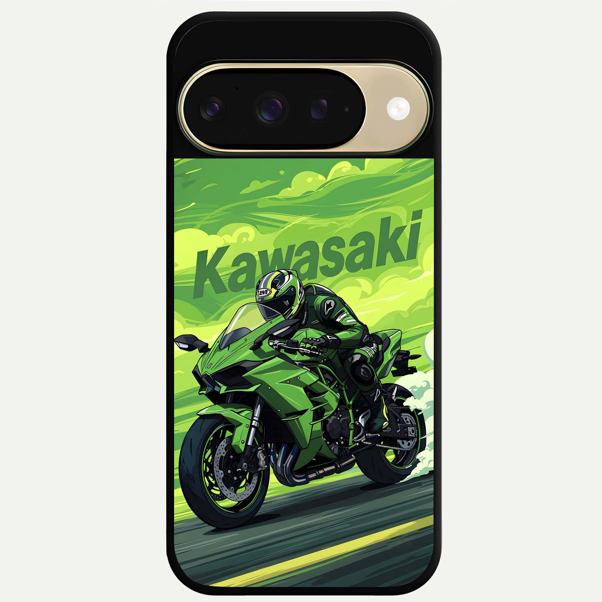  Greenery Sky Glass Case For Google Pixel 9 back cover – full design glossy printed glass finish