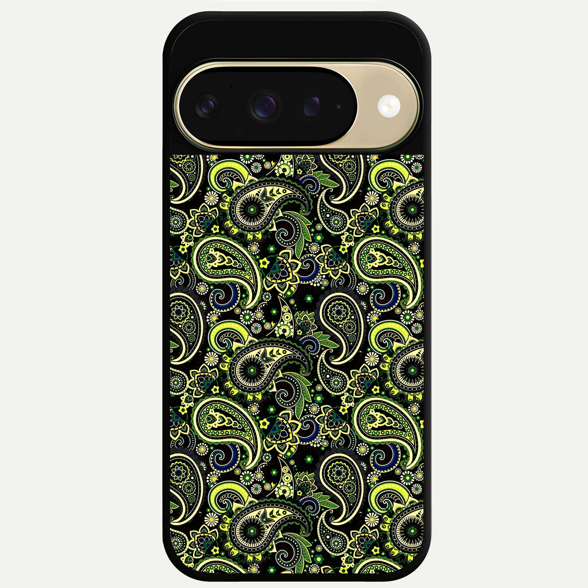  Green Lemon Glass Case For Google Pixel 9 back cover – full design glossy printed glass finish