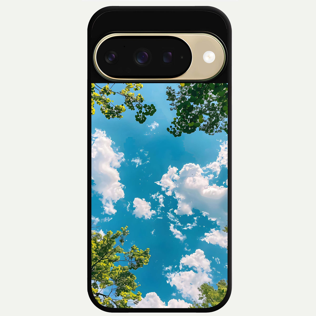  Green Moon Energy Glass Case For Google Pixel 9 back cover – full design glossy printed glass finish