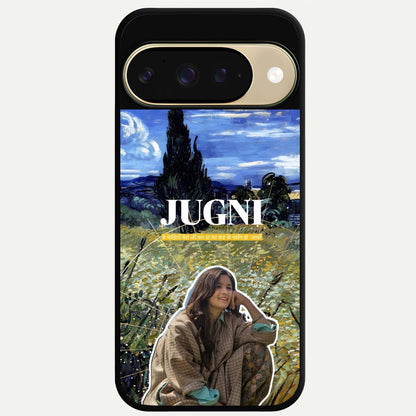  Jugni Soul Vibes Glass Case For Google Pixel 9 back cover – full design glossy printed glass finish