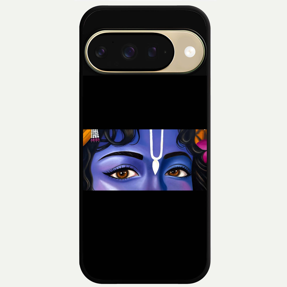  Krishna Eye Glass Case For Google Pixel 9 back cover – full design glossy printed glass finish