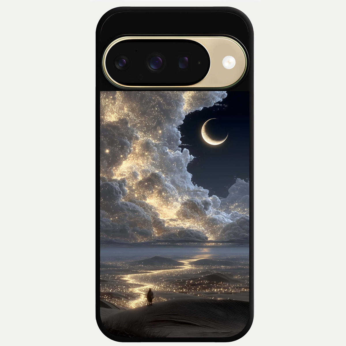  Moonlight Spark Path Glass Case For Google Pixel 9 back cover – full design glossy printed glass finish