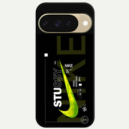  Neon Street Edition Glass Case For Google Pixel 9 back cover – full design glossy printed glass finish
