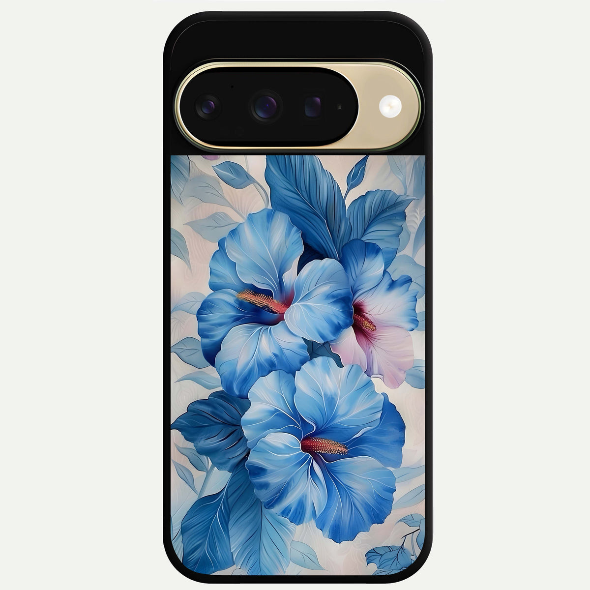  Ocean Hibiscus Grace Glass Case For Google Pixel 9 back cover – full design glossy printed glass finish
