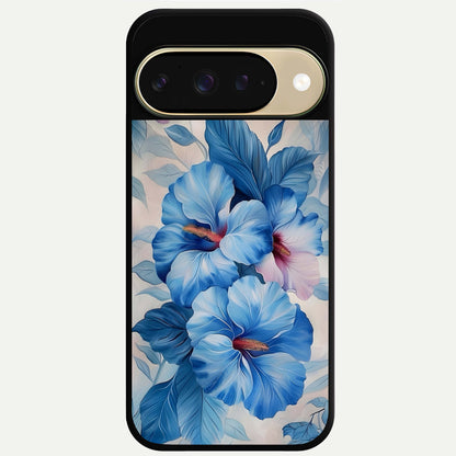  Ocean Hibiscus Grace Glass Case For Google Pixel 9 back cover – full design glossy printed glass finish