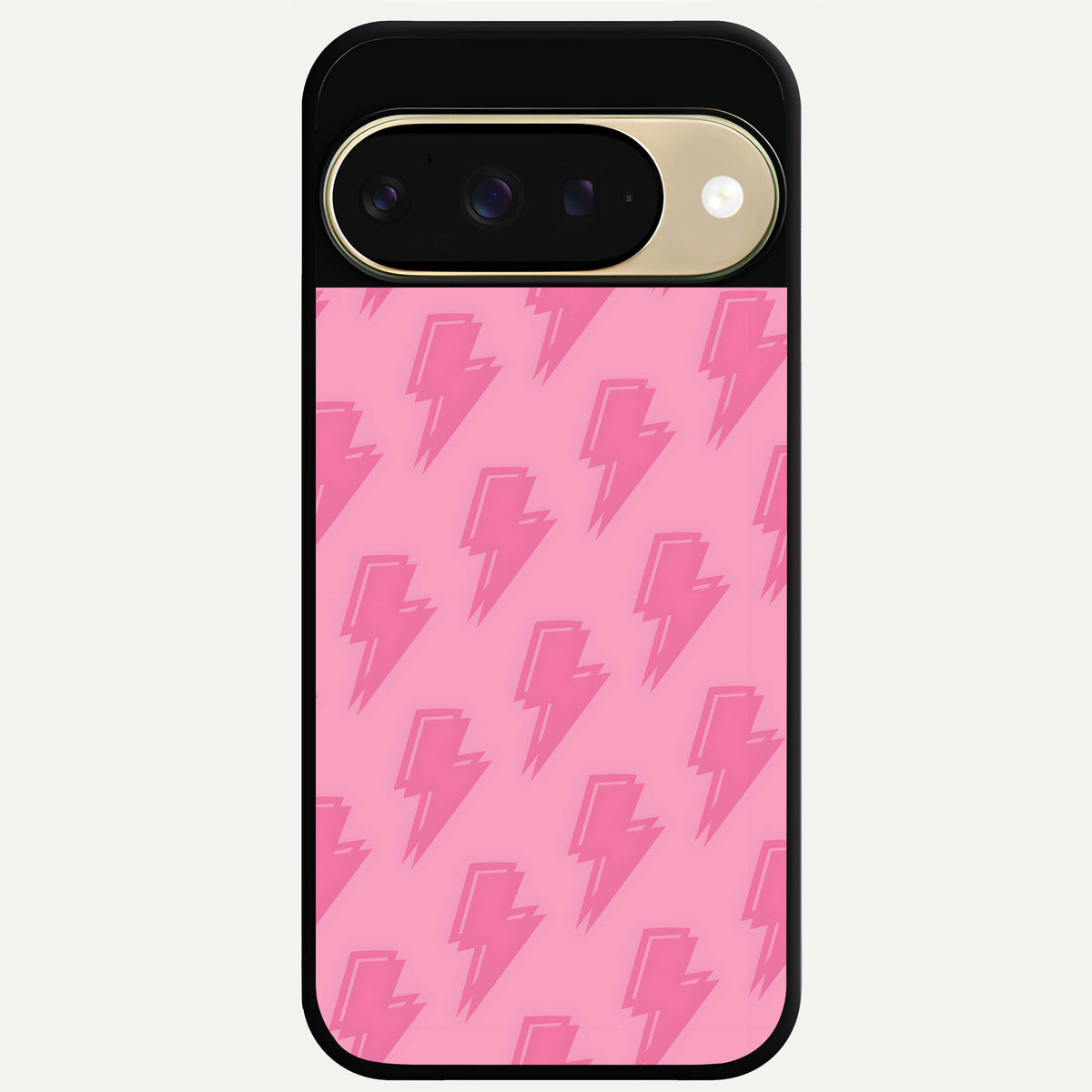  Pink Moo Magic Glass Case For Google Pixel 9 back cover – full design glossy printed glass finish