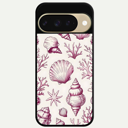  Pink Power Sparks Glass Case For Google Pixel 9 back cover – full design glossy printed glass finish