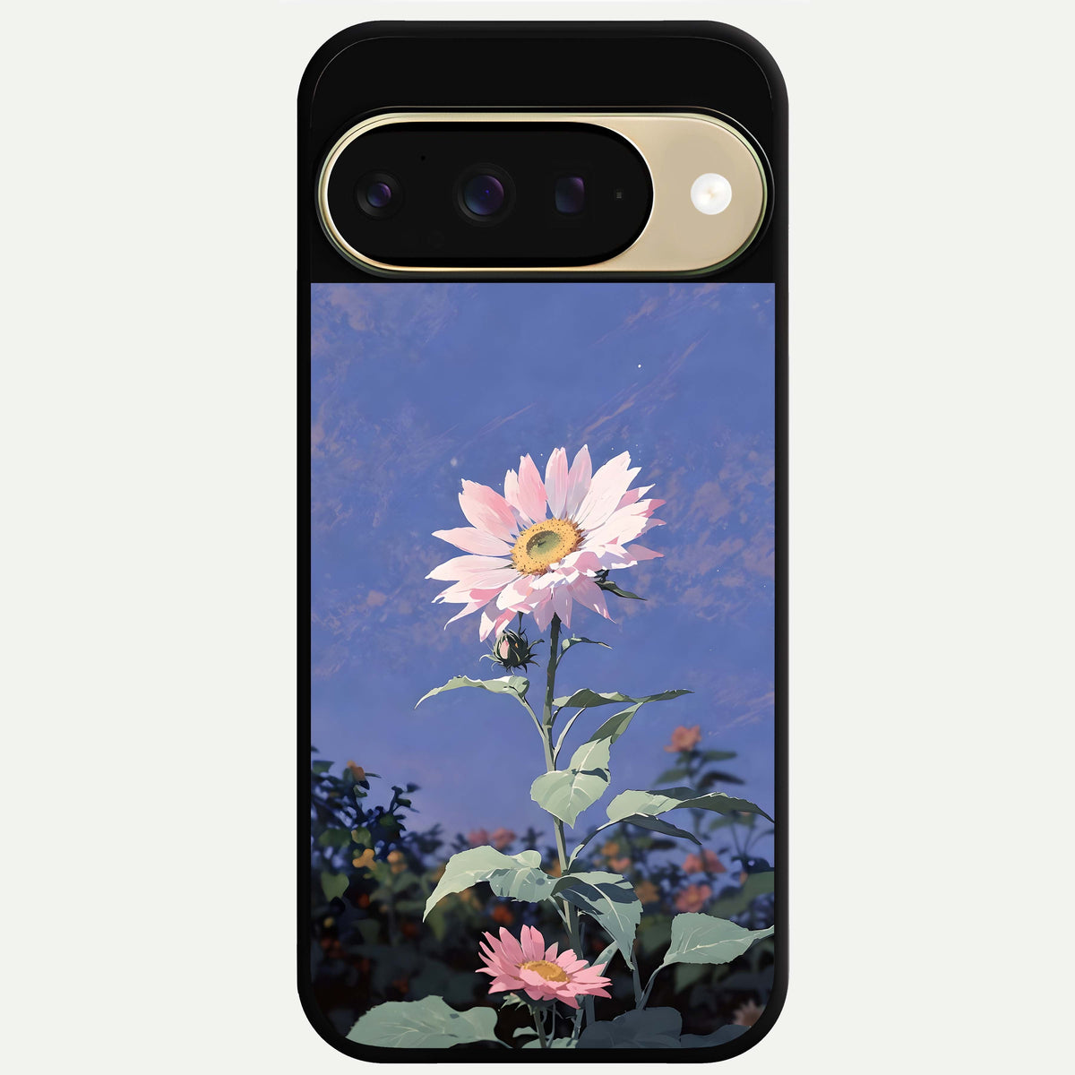  Pink Shells Outline Glass Case For Google Pixel 9 back cover – full design glossy printed glass finish