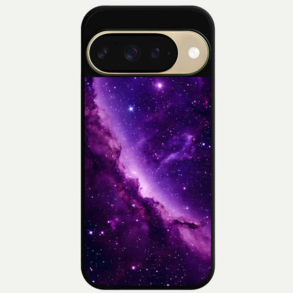  Purple Shade Sky Glass Case For Google Pixel 9 back cover – full design glossy printed glass finish