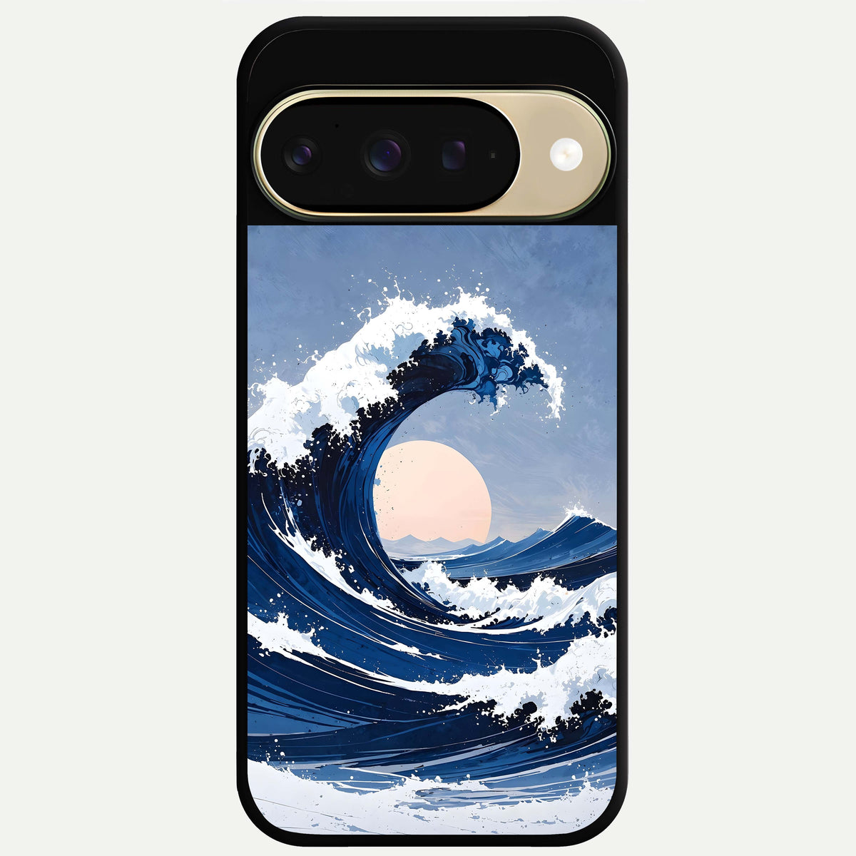  Rising Tide Power Glass Case For Google Pixel 9 back cover – full design glossy printed glass finish