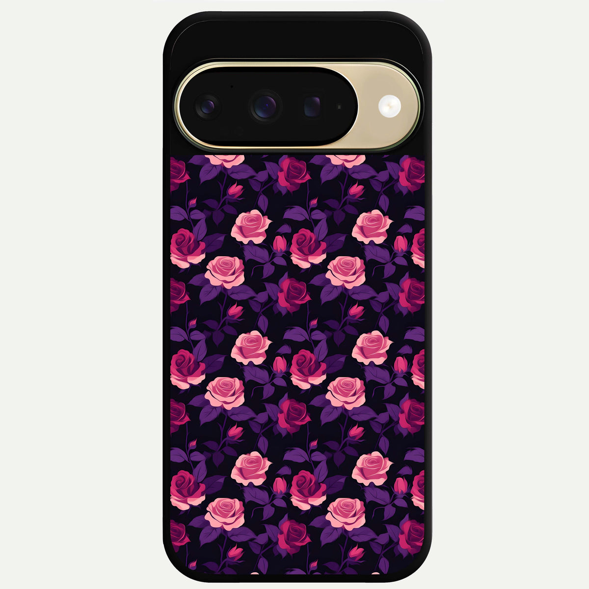  Rose Garden Twilight Glass Case For Google Pixel 9 back cover – full design glossy printed glass finish