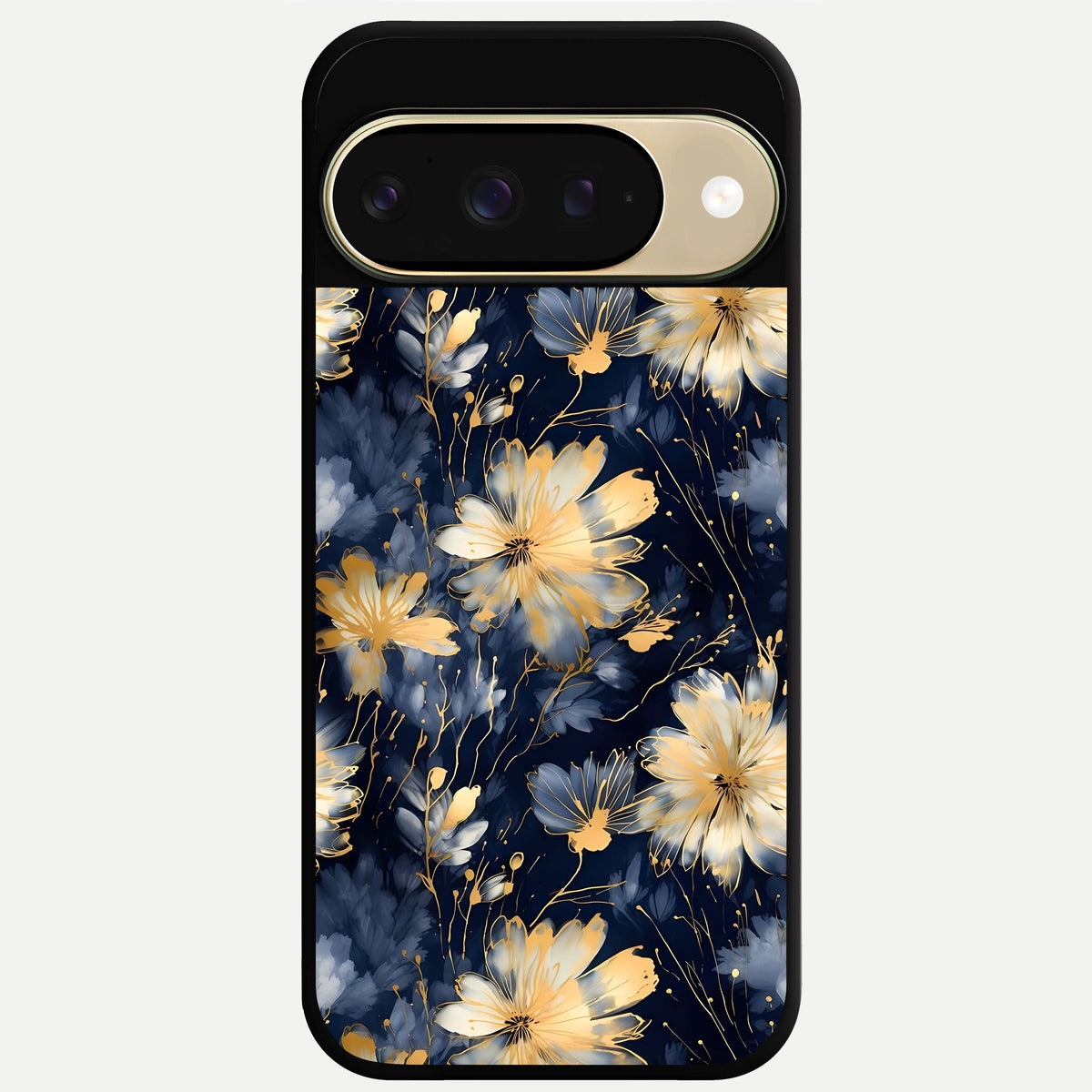  Royal Petal Dream Glass Case For Google Pixel 9 back cover – full design glossy printed glass finish