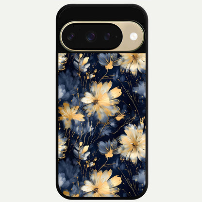  Royal Petal Dream Glass Case For Google Pixel 9 back cover – full design glossy printed glass finish