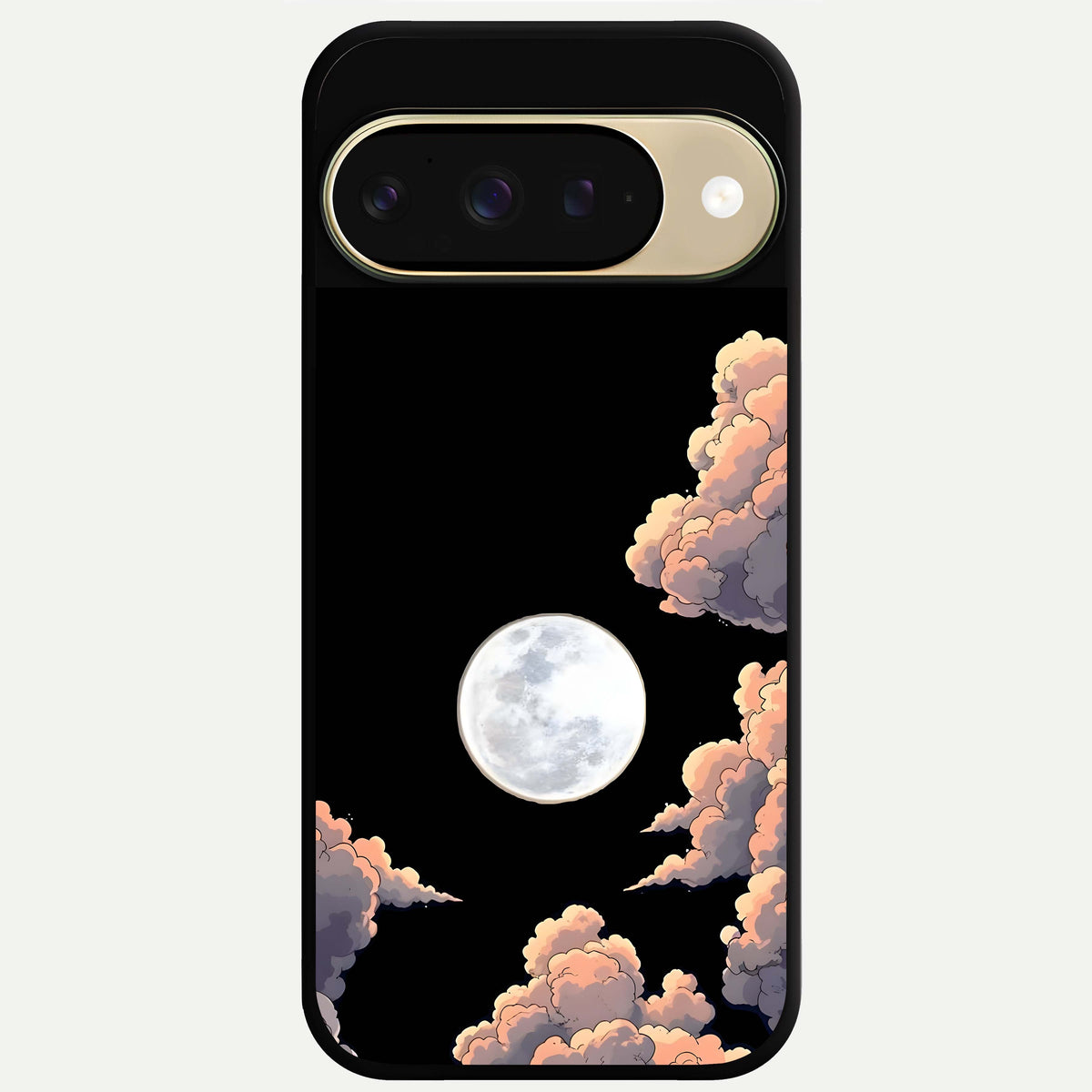  Shade Cloud Moon Glass Case For Google Pixel 9 back cover – full design glossy printed glass finish