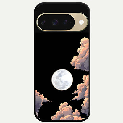  Shade Cloud Moon Glass Case For Google Pixel 9 back cover – full design glossy printed glass finish