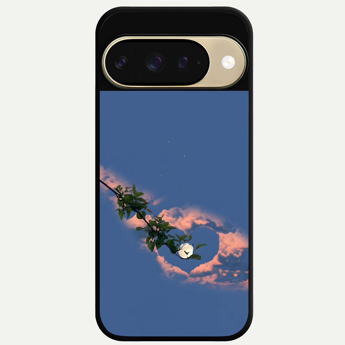  Sky Under Tree Glass Case For Google Pixel 9 back cover – full design glossy printed glass finish