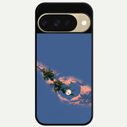  Sky Under Tree Glass Case For Google Pixel 9 back cover – full design glossy printed glass finish