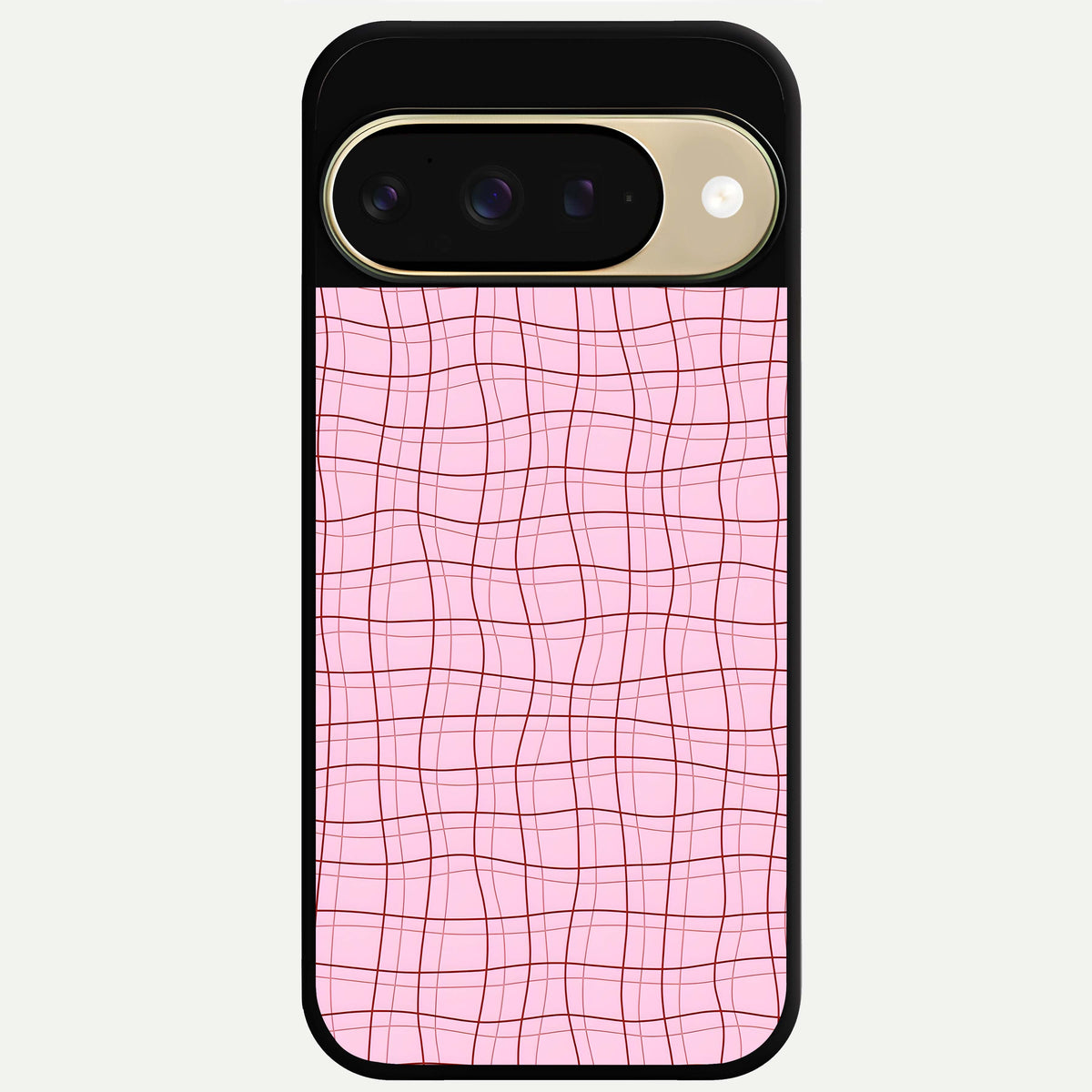  Soft Grid Bliss Glass Case For Google Pixel 9 back cover – full design glossy printed glass finish