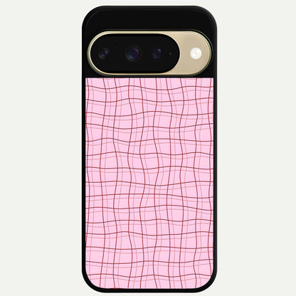  Soft Grid Bliss Glass Case For Google Pixel 9 back cover – full design glossy printed glass finish