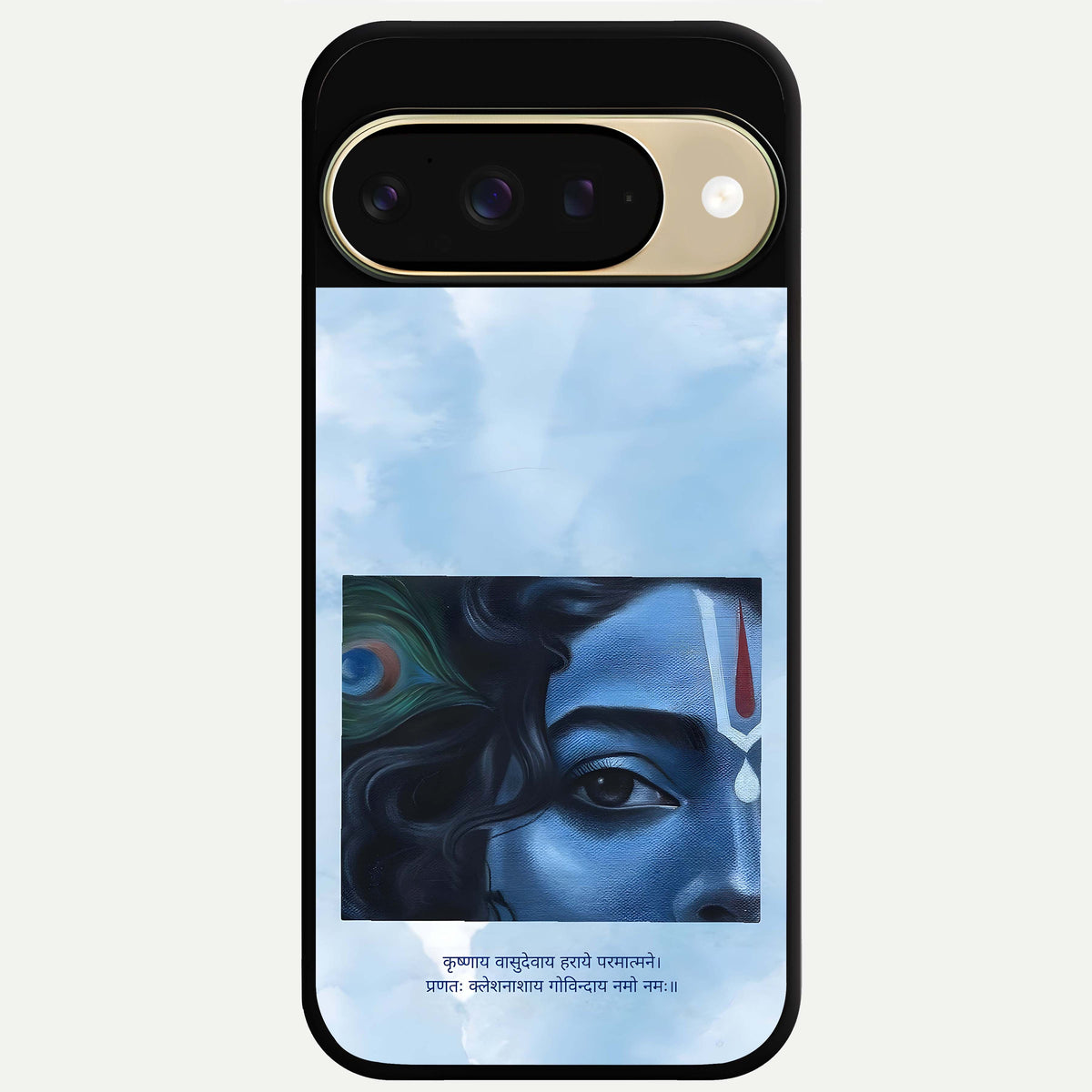  Spiritual Krishna Glass Case For Google Pixel 9 back cover – full design glossy printed glass finish