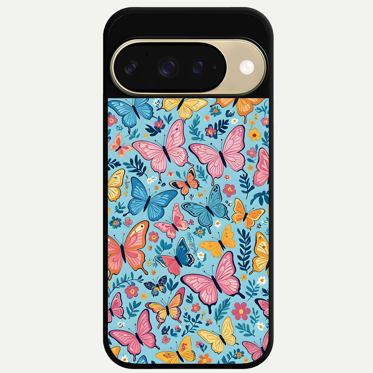  Spring Wing Garden Glass Case For Google Pixel 9 back cover – full design glossy printed glass finish