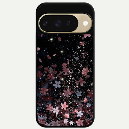  Starlit Flower Dreams Glass Case For Google Pixel 9 back cover – full design glossy printed glass finish