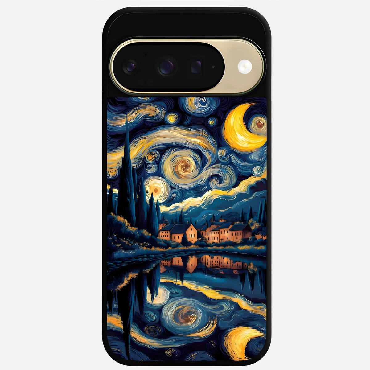  Starry Sky Serenity Glass Case For Google Pixel 9 back cover – full design glossy printed glass finish