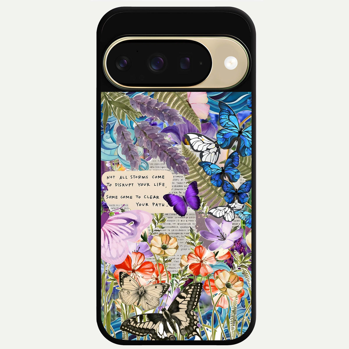  Storm Path Bloom Glass Case For Google Pixel 9 back cover – full design glossy printed glass finish