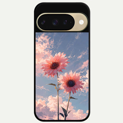  Sun Moon Balance Glass Case For Google Pixel 9 back cover – full design glossy printed glass finish