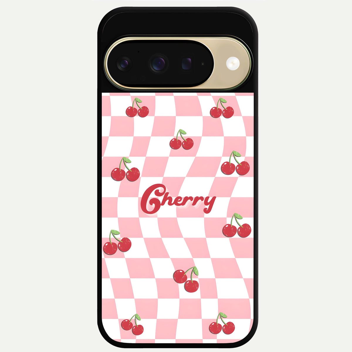  Sweet Cherry Vibes Glass Case For Google Pixel 9 back cover – full design glossy printed glass finish