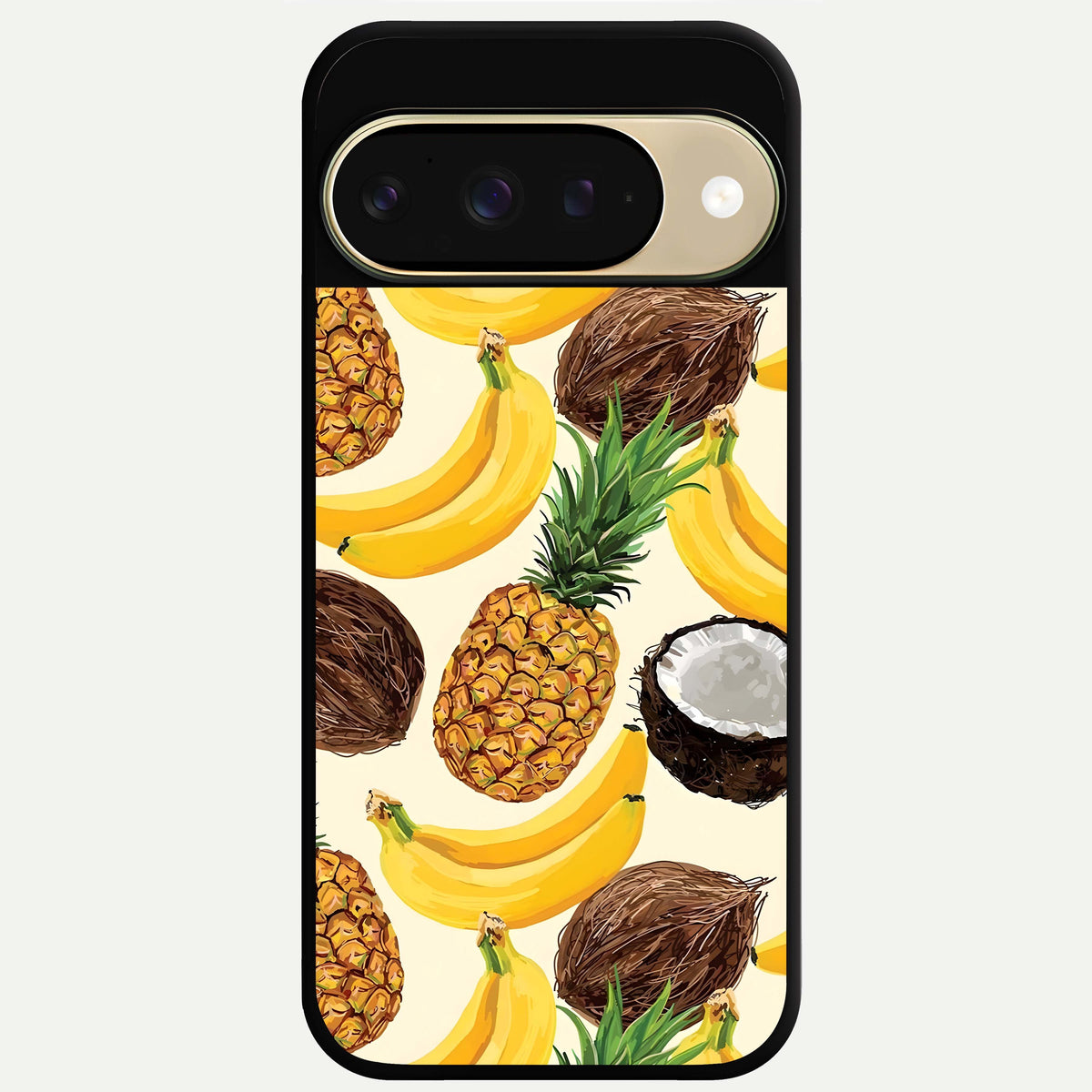  Tropical Fruit Mood Glass Case For Google Pixel 9 back cover – full design glossy printed glass finish