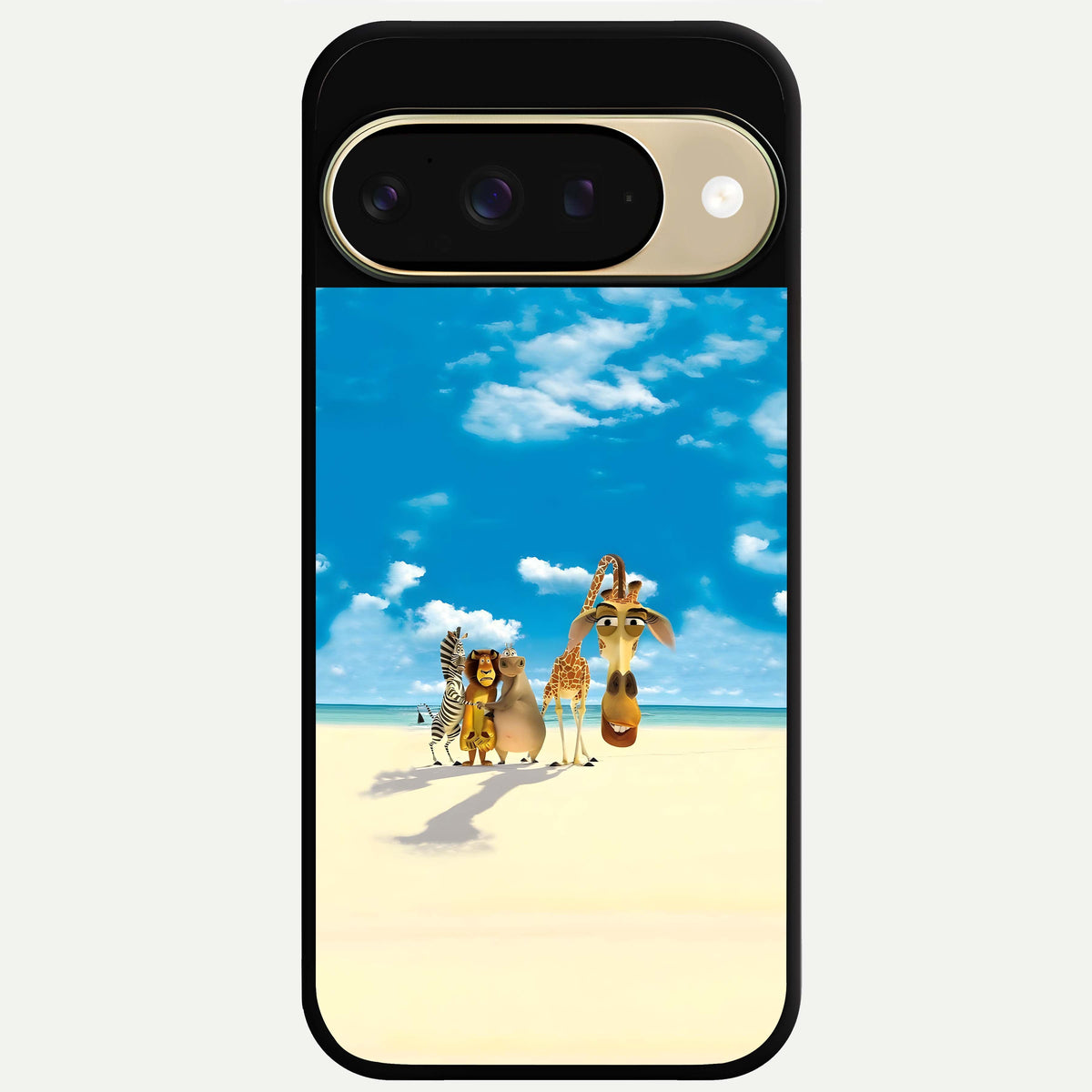  Tropical Fun Squad Glass Case For Google Pixel 9 back cover – full design glossy printed glass finish