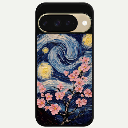  Van Gogh Scenery Glass Case For Google Pixel 9 back cover – full design glossy printed glass finish