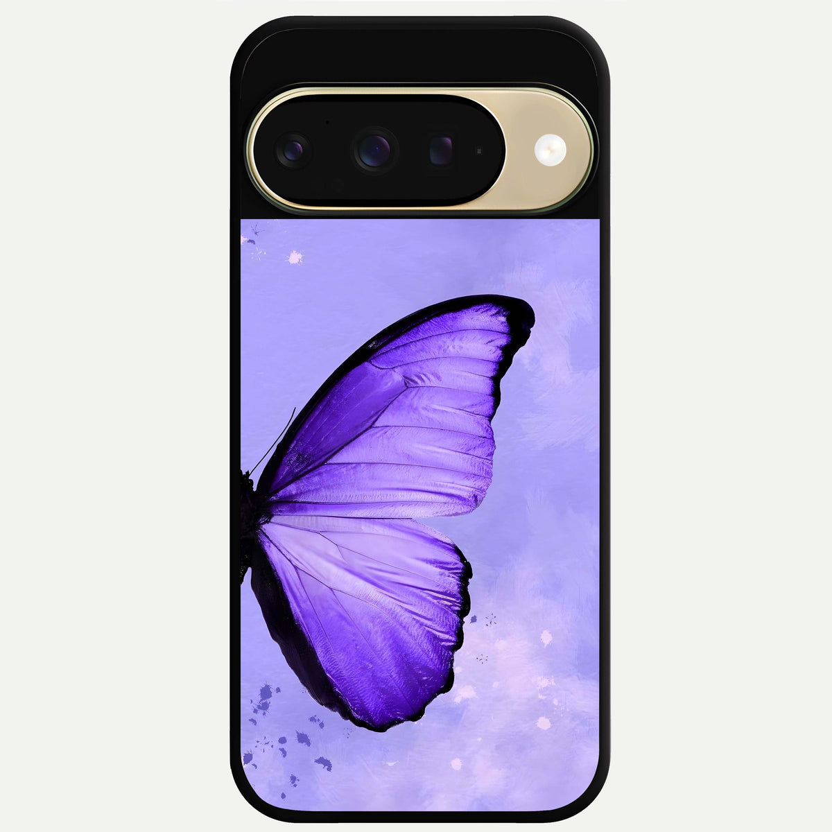  Violet Dream Wing Glass Case For Google Pixel 9 back cover – full design glossy printed glass finish