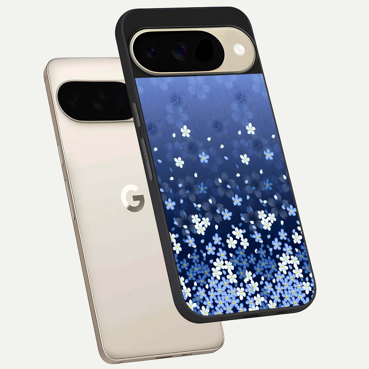  Blue Starry phone case For Google Pixel 9 showing premium glass back cover with detailed artwork