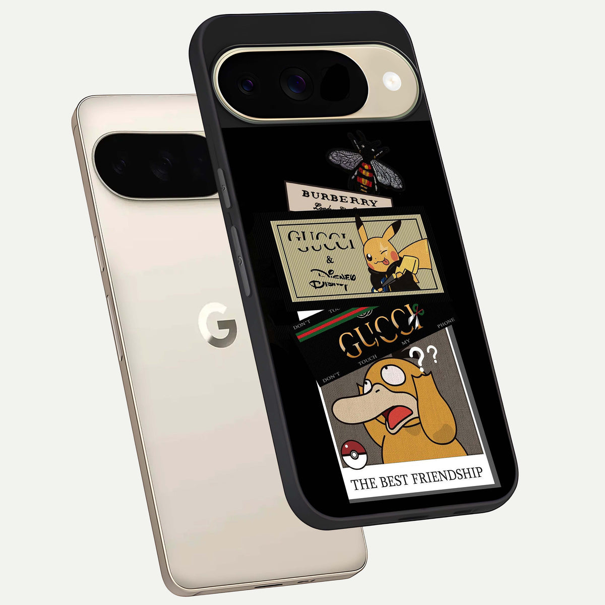  Cartoon Brand Play Mashup phone case For Google Pixel 9 showing premium glass back cover with detailed artwork